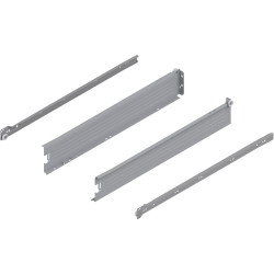 METABOX bok M (86 mm), Częściowy wysuw, 25 kg, dł.550 mm, wersja na wcisk, lewy/prawy